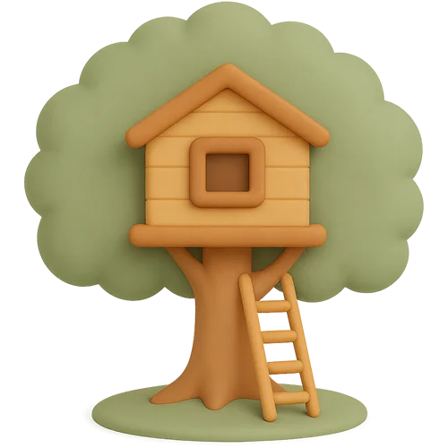 Personalizēta bērnu grāmata par koka mājiņas būvēšanu