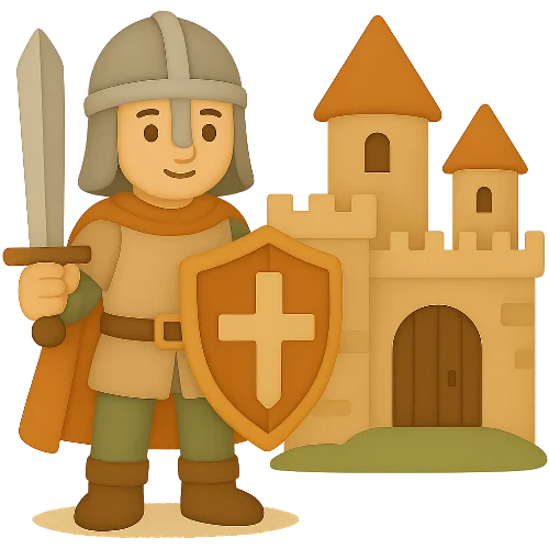 Personalizēta bērnu grāmata par viduslaiku piedzīvojumiem