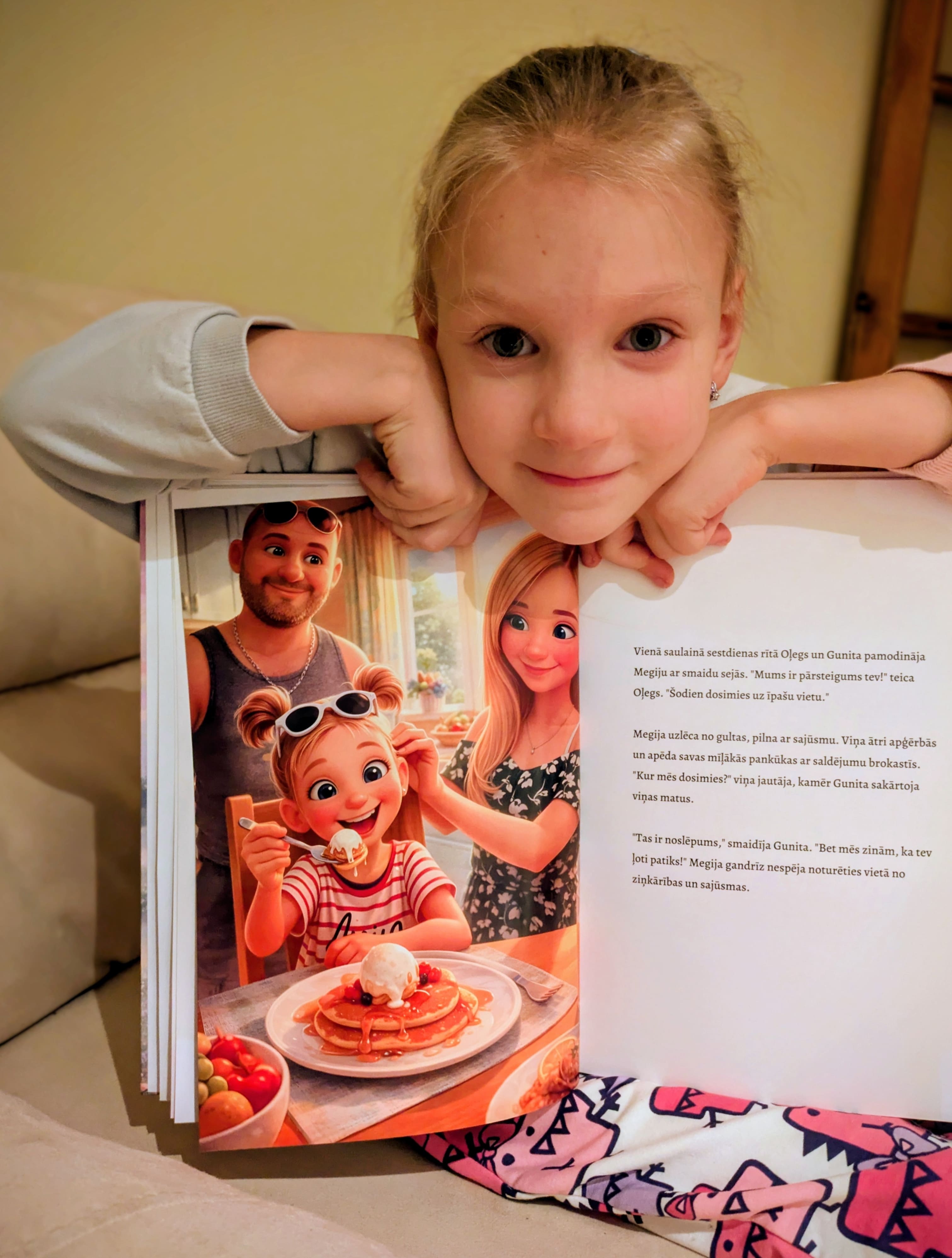 Personalizētas bērnu grāmatas fotogrāfija no Gunita